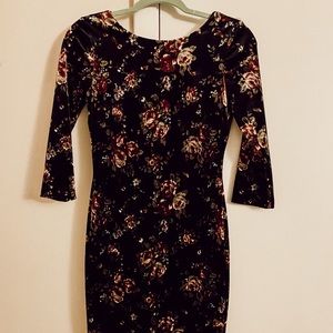 Body con velvet dress